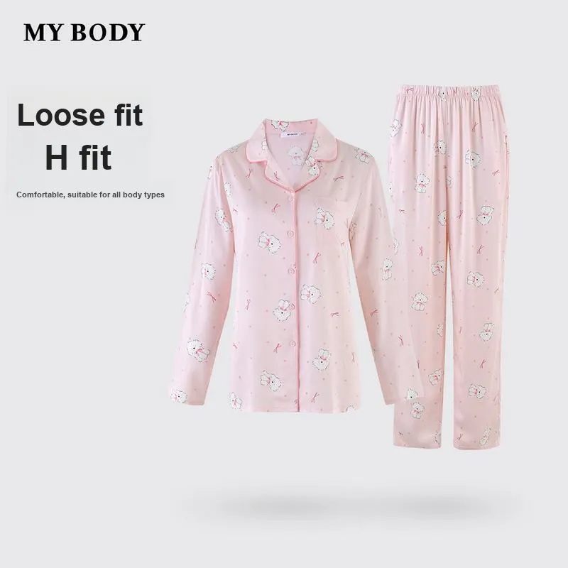 MY BODY Pajama Set Women's Pink-2