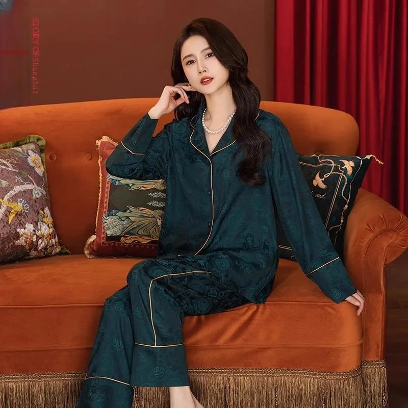 Shanghai Story Pajama Set Women's Gift Box Set Blue-1