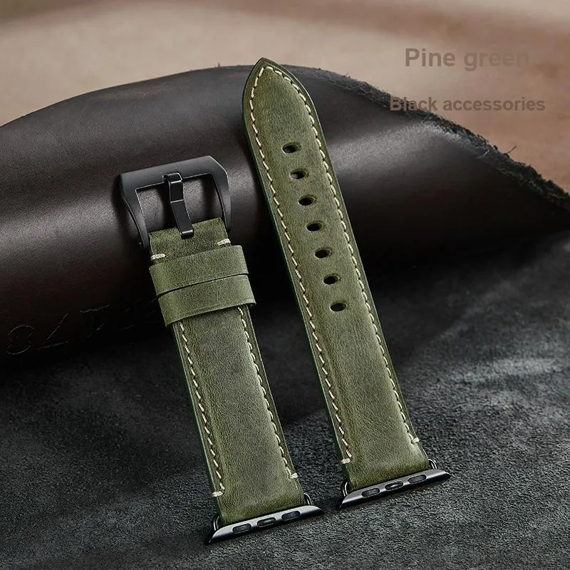 IStrap Apple Compatibility Watch Band 120+80mm Cowhide Leather Material-16