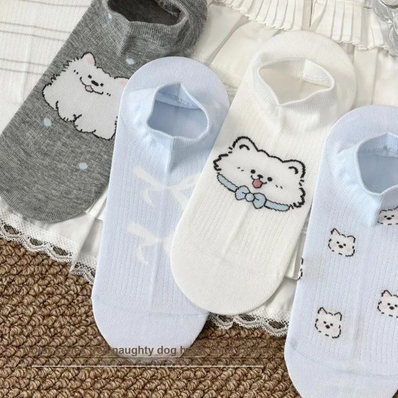 JIAZINI No Show Socks Women's 4 Pack-17