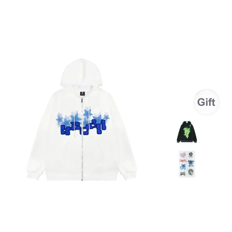 KZDALL Sweatshirts Unisex White-0