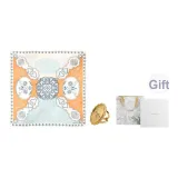 Orange+Gold Lily of The Valley Limited Mother's Day Silk Scarf Ring Box