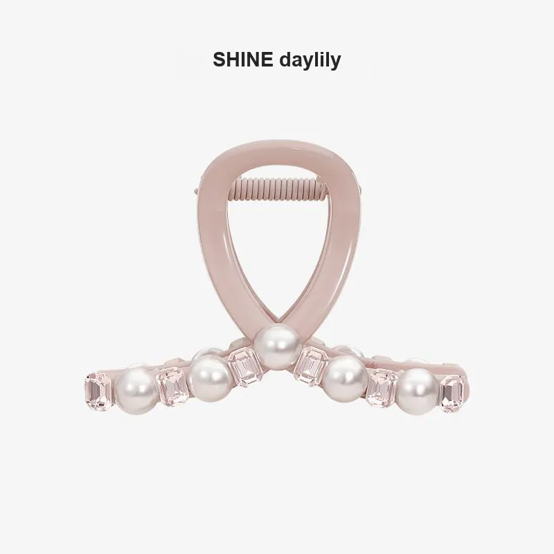 SHINE Acrylic, Crystal, Shell Pearl Hair Clips Women's-4