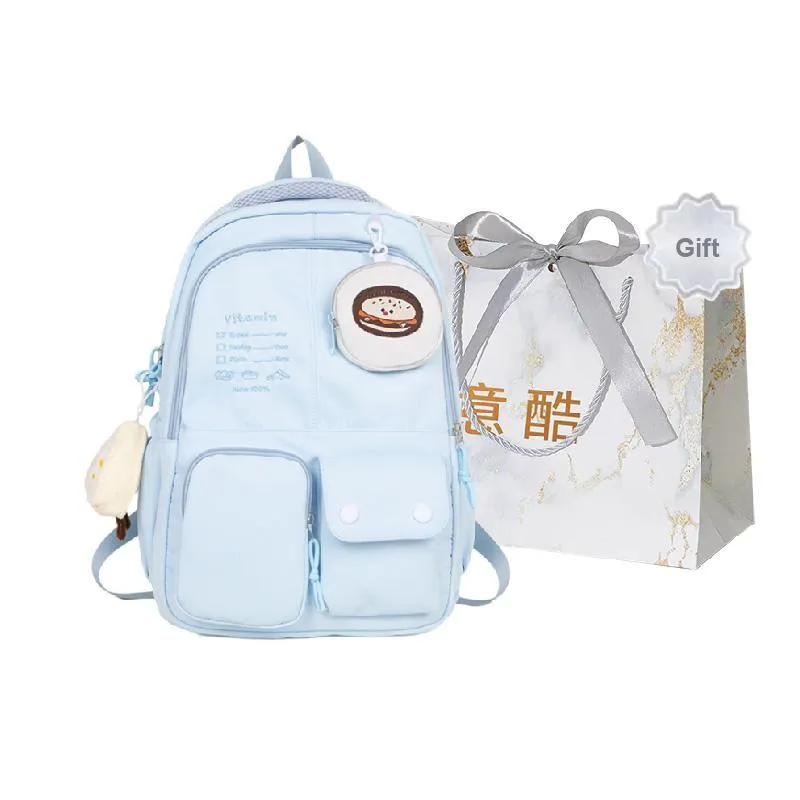 Cool Nylon Backpack Unisex Multicolor-8