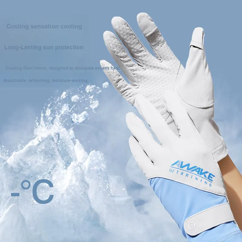 361° Polyamide+Elastane Sports Gloves Unisex Blue Gray/Gray Purple/Light Gray-4