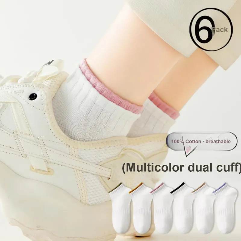 MIIOW Ankle Socks Women's 6 Pack-1