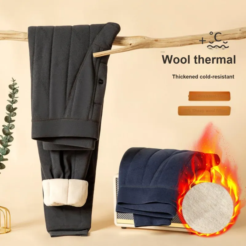 H YXIANG Men Thermal Pants-7
