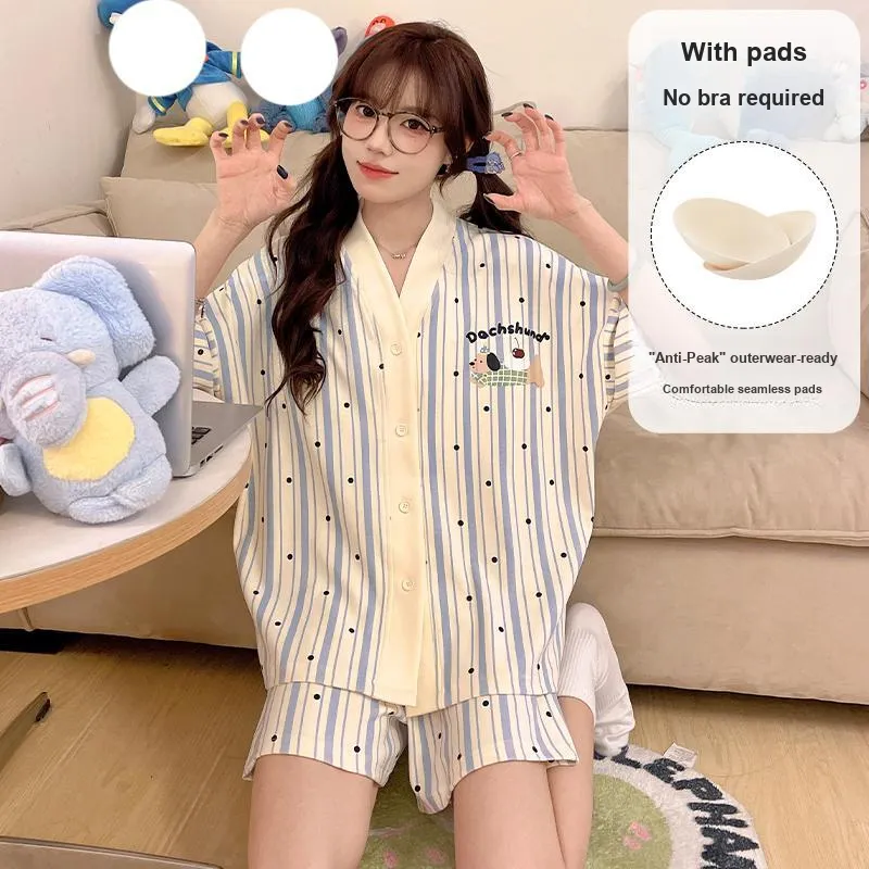 O'MESIK Pajama Set Women's Blue-4