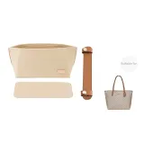 [Three-Piece Set Milk Tea Brown]Open Top Inner+Base Pad+Shoulder Pad