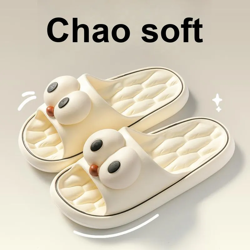 LUNNIFEIYA Summer Outerwear Platform Squashy And Bouncy Feeling Home Indoor Slip Resistant Cute Sandal-1