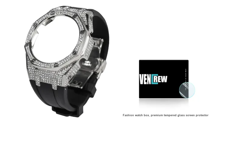 VENCREW Protective Case Casio Stainless Steel Case Material GA2100