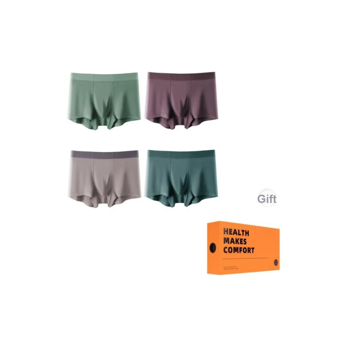 Vine Color Underpants Men's 4 Pack