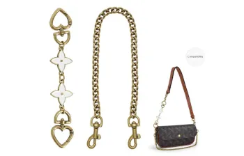 Lan Bao Fan Metal, Alloy Bag Accessory Unisex Antique Gold