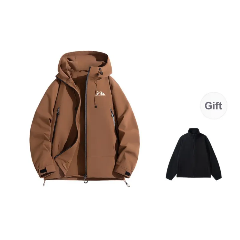 ROBINHOOD Water Resistant Windproof Breathable Warm Water Repellent Windbreaker Jacket Unisex-14