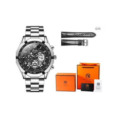 AIYISHI Кварцевый механизм нержавеющая сталь ремешок мужские часы многоцветный циферблат