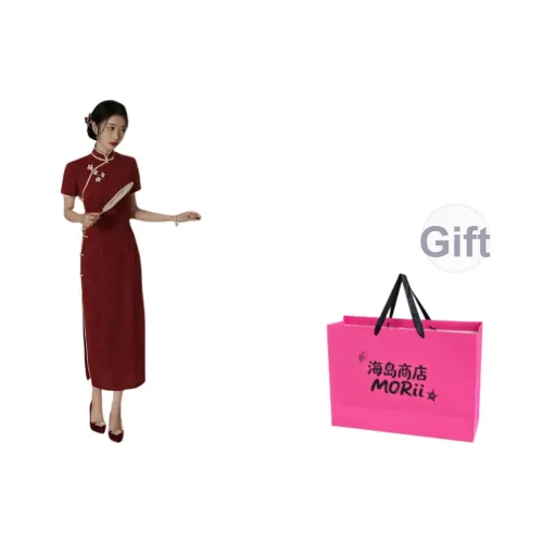 MORii Красный Женские Ципао