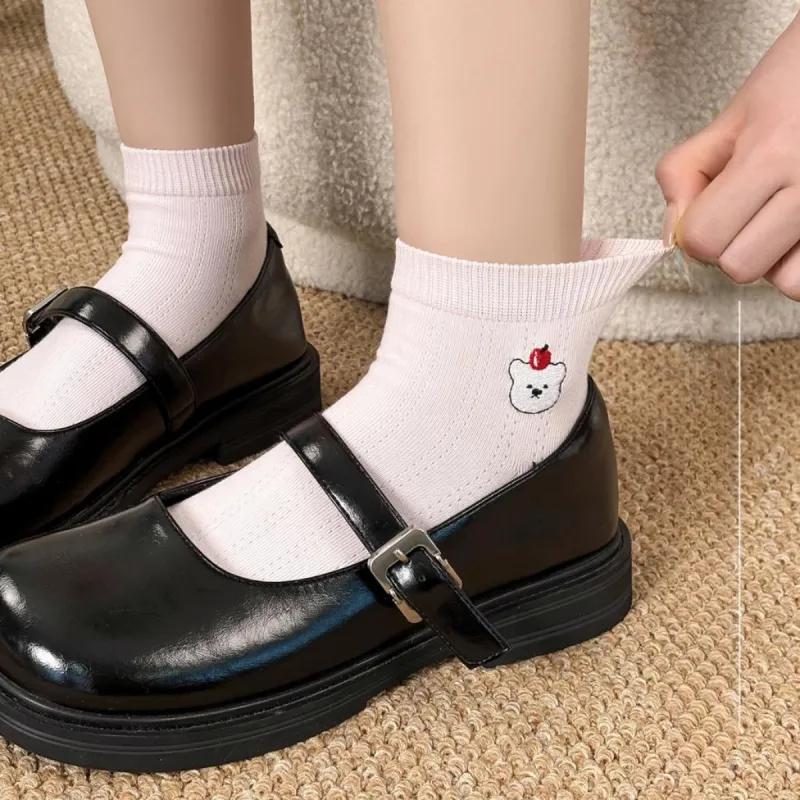 JIAZINI Ankle Socks Women's 3 Pack-11