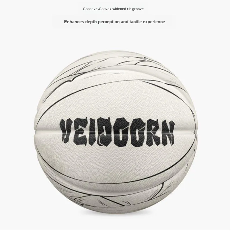 VEIDOORN Rubber Basketball Ecru Size 7 Training Unisex-2