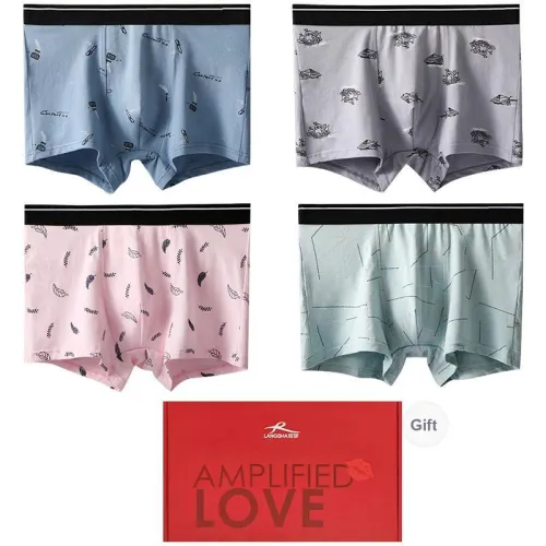 Lanza Boxer Shorts Men's 4 Pack Gift Box Set