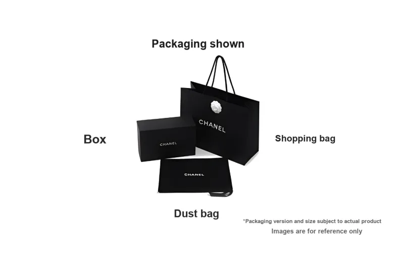 CHANEL Grain Bright Calfskin Shoulder Bag, Crossbody Bag Mini Women's Black-3
