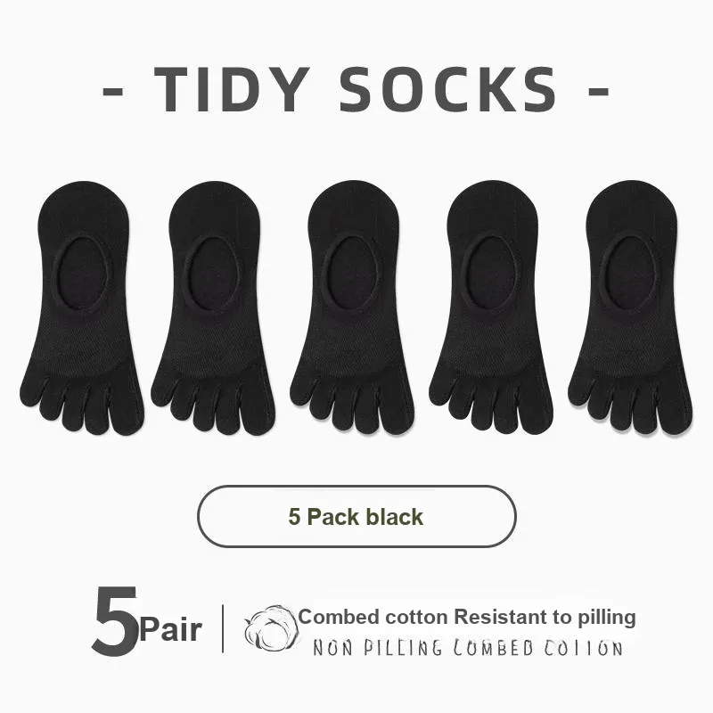 ROBINHOOD No Show Socks Women's 5 Pack-13