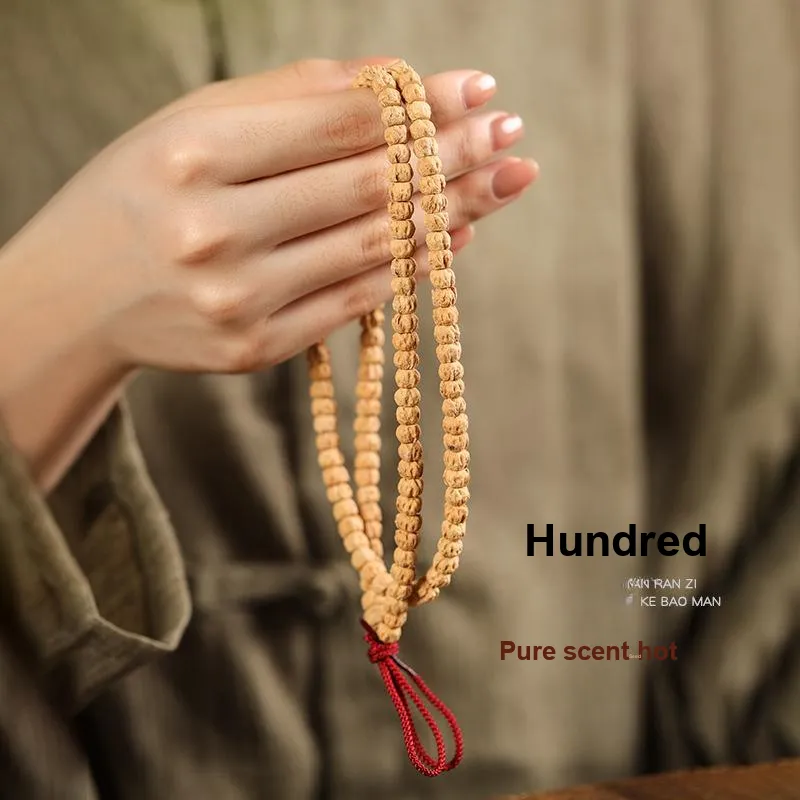 HANCANG Cacumen Platycladi Seeds Bead Chain Unisex-1