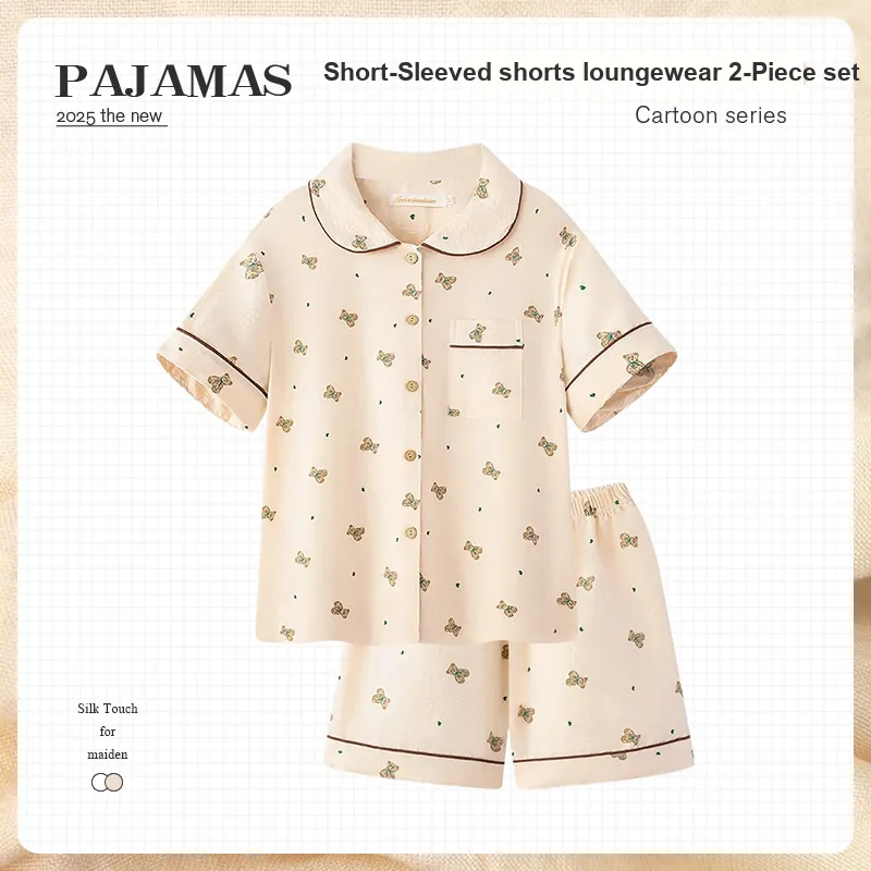 O'MESIK Pajama Set Women's Apricot-1