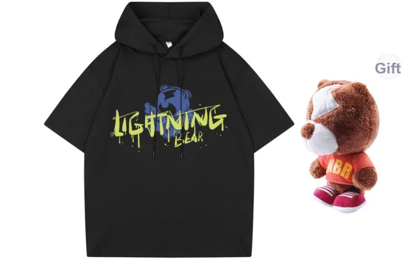 LIGHTNING BEAR T Shirts Unisex-0
