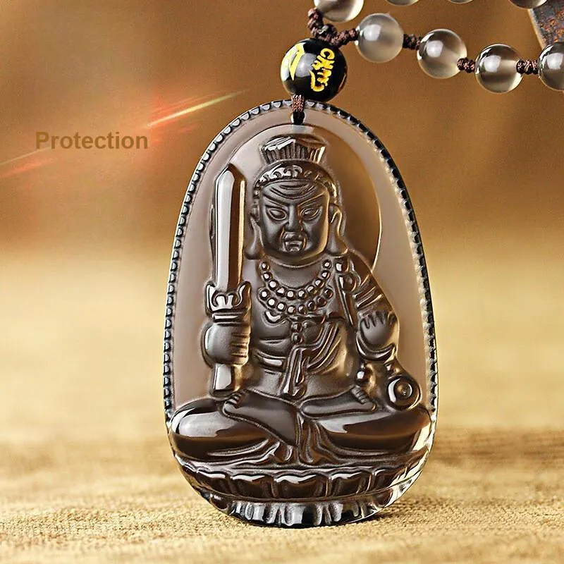 Liu Jinfu Obsidian Necklaces Unisex-4
