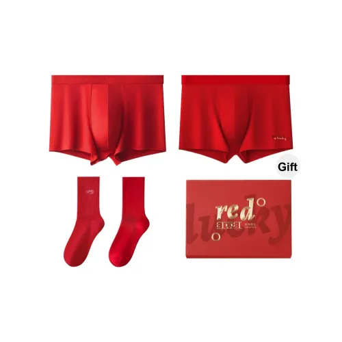 Red Bean Нижнее белье Подарочная коробка Мужской 2 упаковки