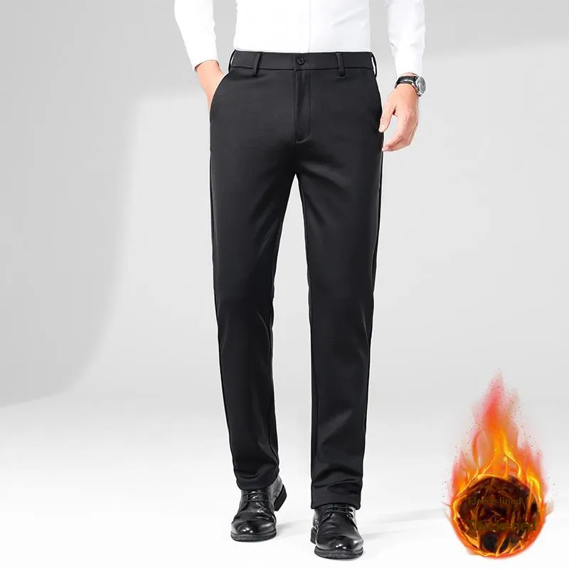 Devanro Casual Pants Men's Black-12