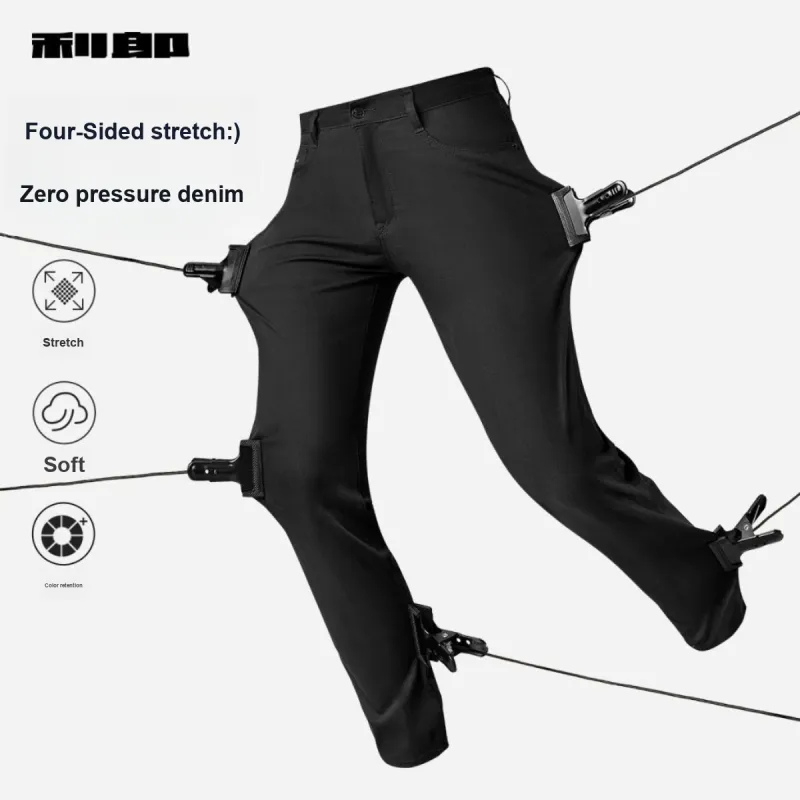 LESS IS MORE Four Way Stretch SS25 Jeans Men's Black G5XNZ00301-3