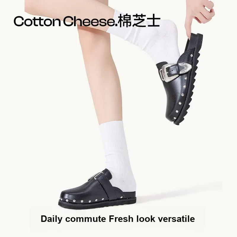 COTTON CHEESE Mid Calf Socks Women's 5 Pack-4