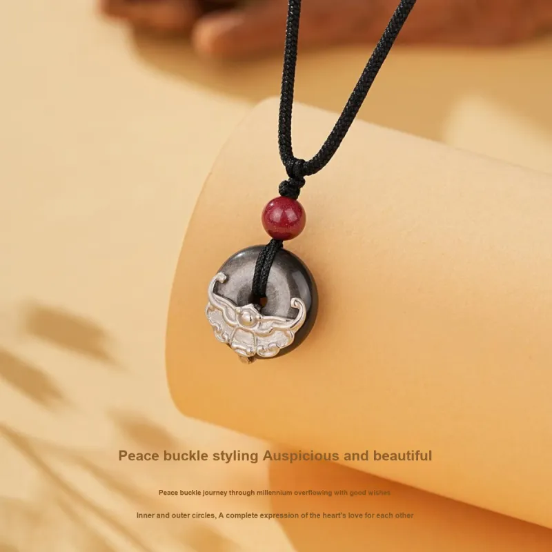 SEVEN COOK Obsidian Necklaces Unisex-6