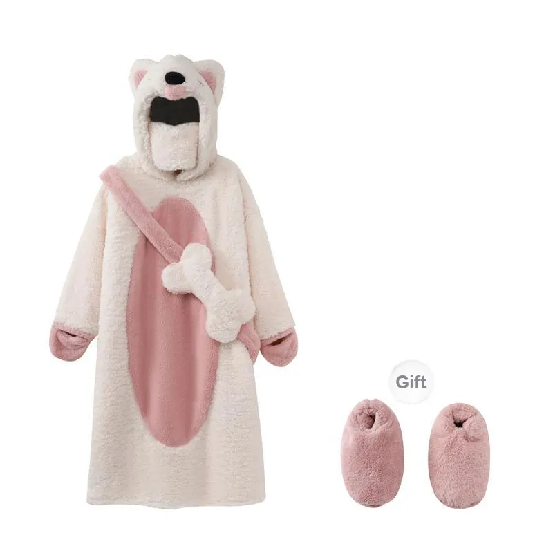 O'MESIK Pajama Robe Women's Dark Gray-5