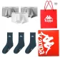 3-Pack Box Included (Gray 2, White 1)+(Socks Olive Green 3)