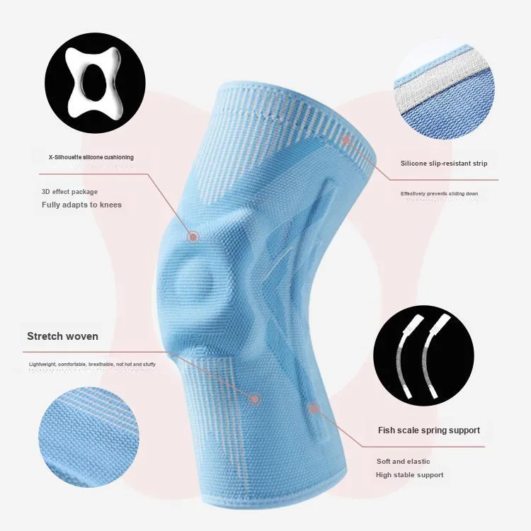 UMA Running Basketball Fitness Unisex Polyester Polyamide Silicone Knee Pads-2
