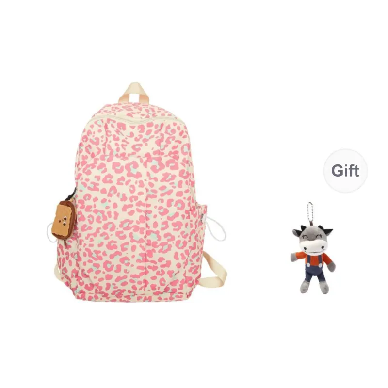 URBAN FOREST Nylon Backpack Unisex Black/Blue/Pink/Brown-11