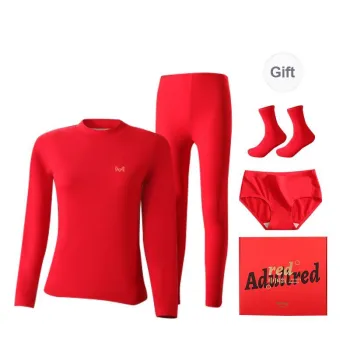 MIIOW Thermal Set Women's Gift Box Set Red