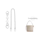 [White Set]Heart Clasp Cherry Blossom 15CM+Decorative Chain 45CM[No Color Difference]