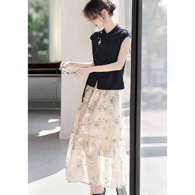 LUYOUYE Two Piece Skirt Sets Women's-4