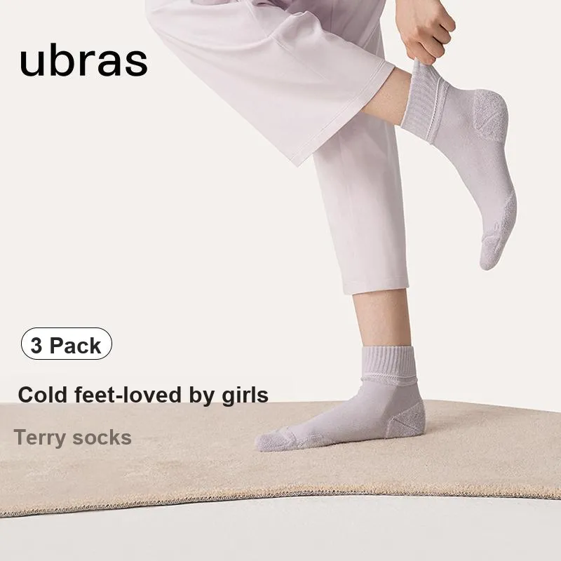 Ubras Mid Calf Socks Women's 3 Pack-3