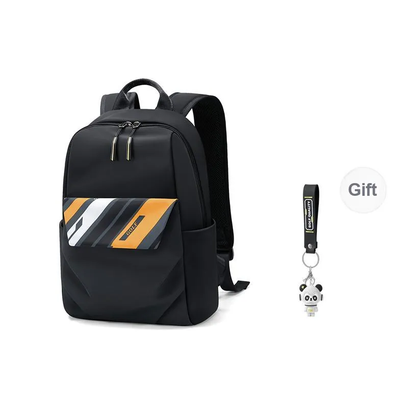 GOLF Water Repellent Fabric Early Morning School Backpack Small Size Men's Multicolor-11