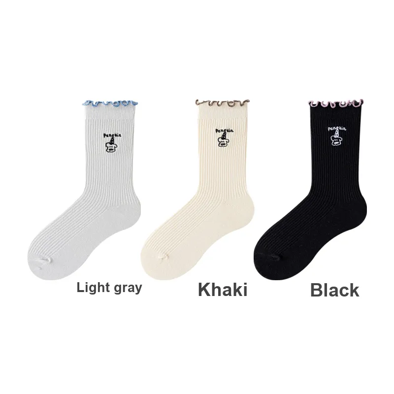 H YXIANG Mid Calf Socks Women's Combo Set-3