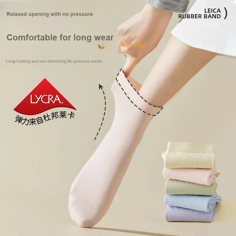 Lan Miao Mid Calf Socks Women's 6 Pack-2