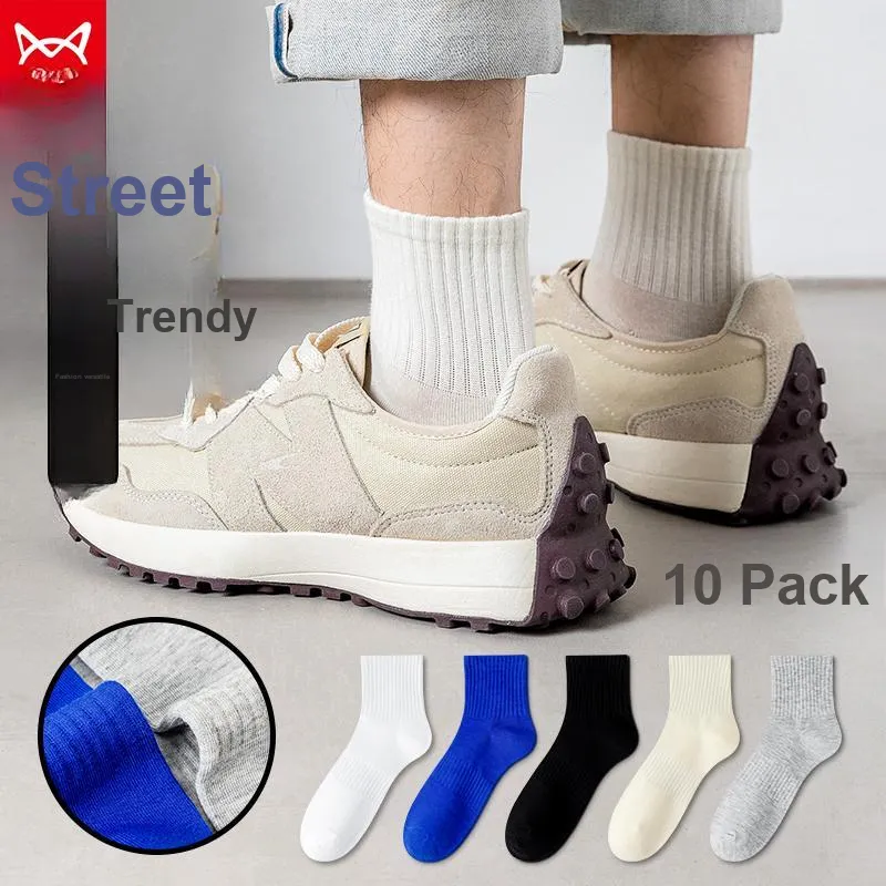 MIIOW Mid Calf Socks Unisex 5 Pack-9