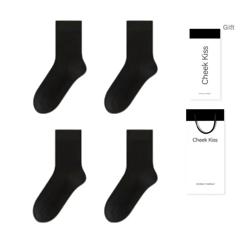 Cheekkiss Mid Calf Socks Women's Box 4 Pack-12