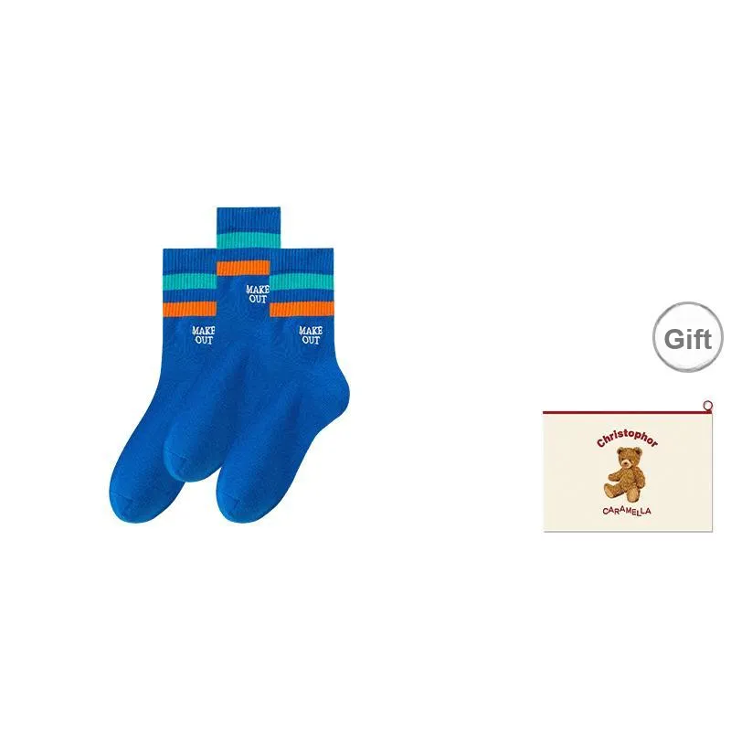 Caramella Mid Calf Socks Men's Shopping Bag Combo Set-11