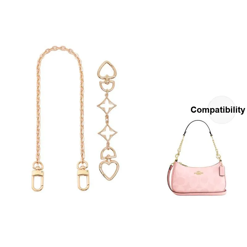 Gloya Metal Bag Accessory Women's Gold Tone-12