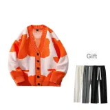 Orange Red (Comes with Random Draped Casual Pants)